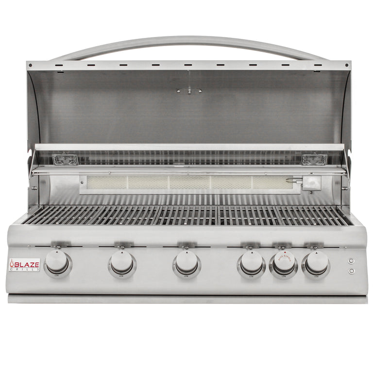 Blaze Professional 40 in., 5 Burner LTE Propane Gas Grill with Grill Cart, AP-BLZ-5LTE2-NG