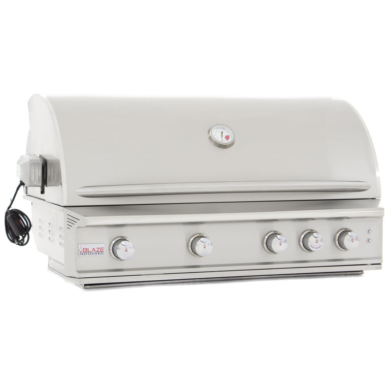 Blaze Professional 44 in., 4 Burner Built-In Propane Gas Grill with Grill Cart, AP-BLZ-4PRO-LP