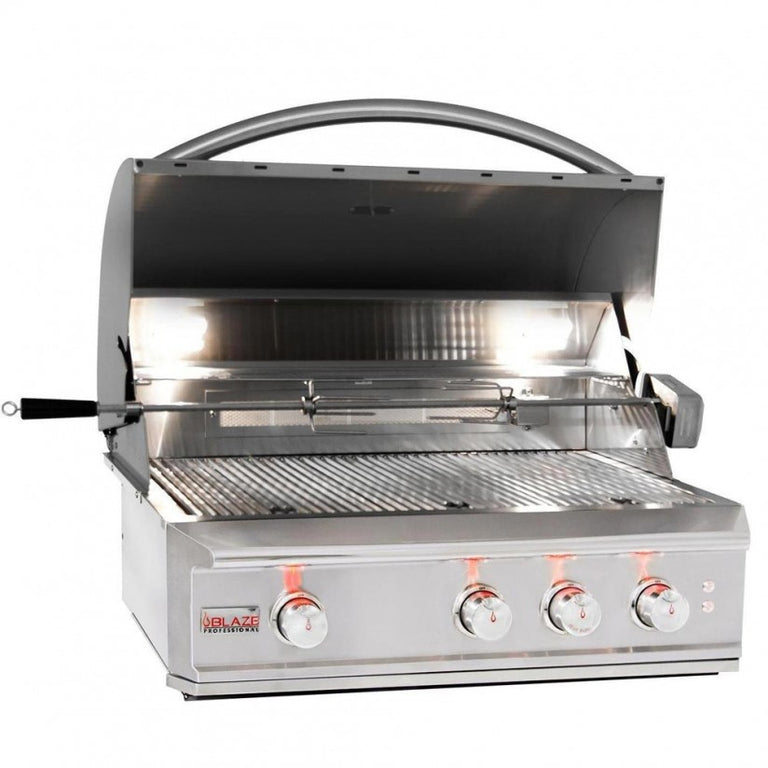 Blaze Professional 34 in., 3 Burner Built-In Natural Gas Grill, BLZ-3PRO-NG