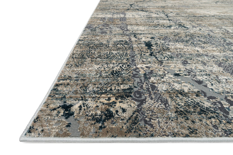 Loloi Rugs Cascade Collection Rug in Taupe, Blue - 7'10" x 10'10"