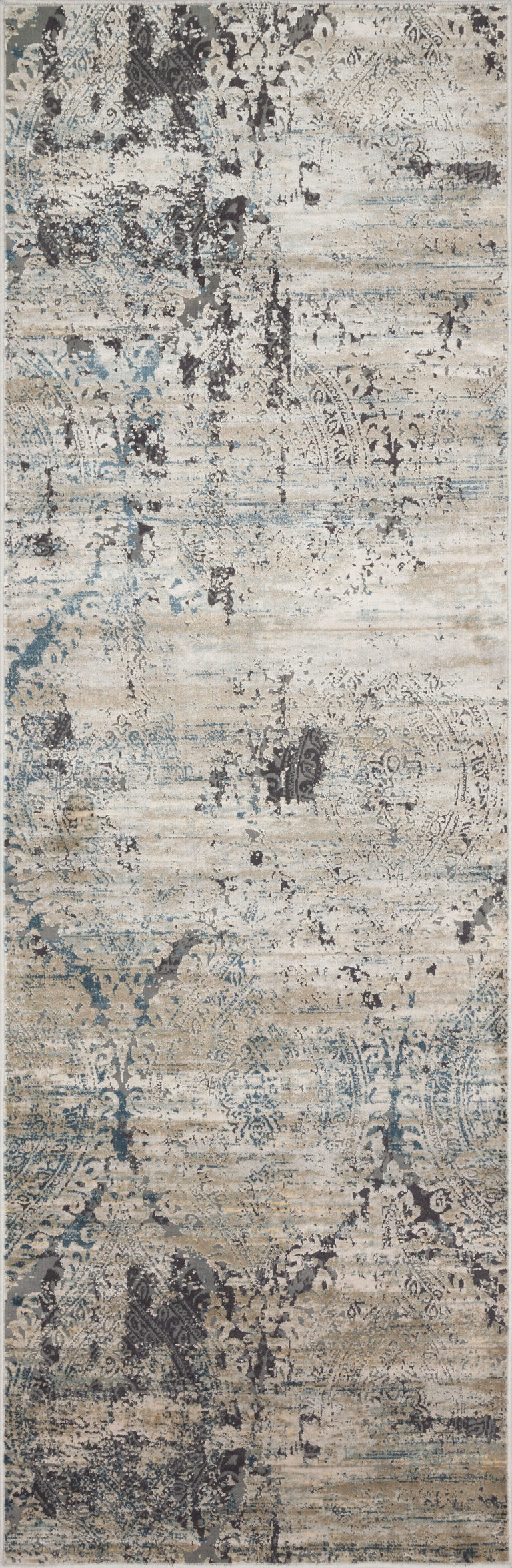 Loloi Rugs Cascade Collection Rug in Taupe, Blue - 6'7" x 9'2"