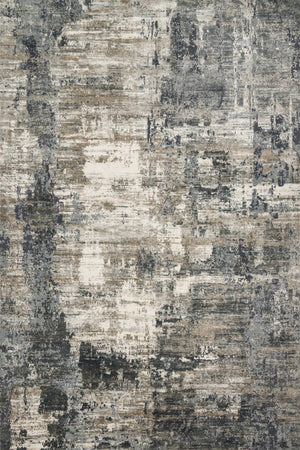 Loloi Rugs Cascade Collection Rug in Ivory, Charcoal - 9'6" x 13'