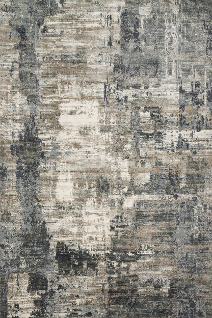 Loloi Rugs Cascade Collection Rug in Ivory, Charcoal - 9'6" x 13'