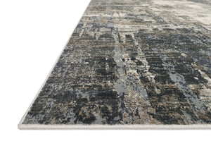 Loloi Rugs Cascade Collection Rug in Ivory, Charcoal - 9'6" x 13'