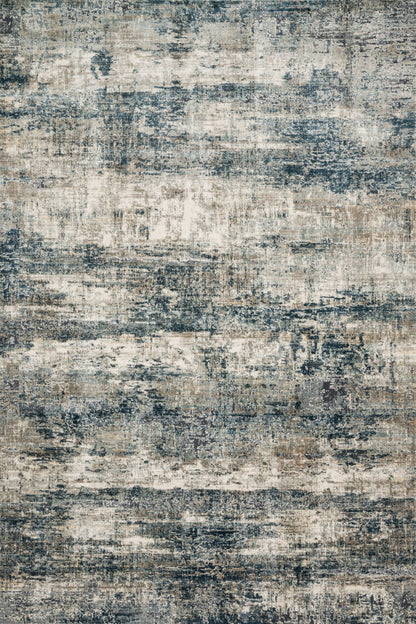 Loloi Rugs Cascade Collection Rug in Ocean, Grey - 6'7" x 9'2"