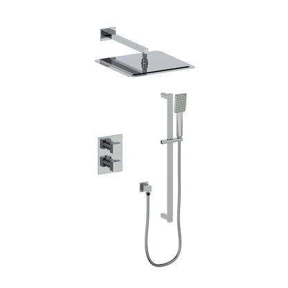 ZLINE Crystal Bay Thermostatic Shower System in Chrome, CBY-SHS-T2-CH