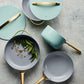 Caraway Non-Toxic and Non-Stick Cookware Set in Silt Green with Gold Handles
