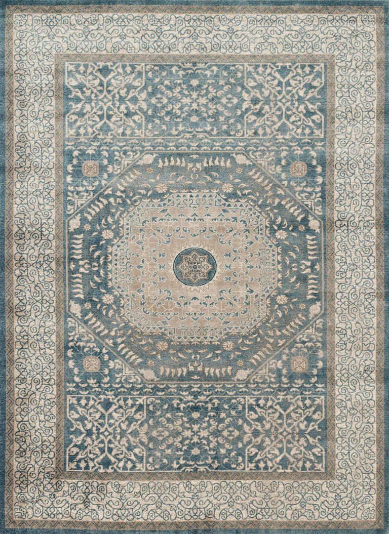 Loloi Rugs Century Collection Rug in Blue, Sand - 7'10" x 10'6"