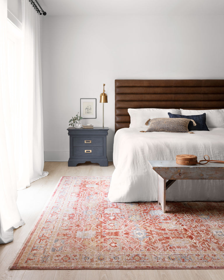 Loloi Rugs Claire Collection Rug in Red, Ivory - 11'6" x 15'7"