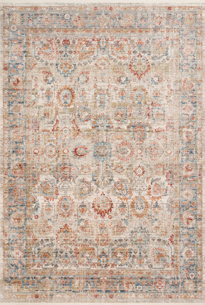 Loloi Rugs Claire Collection Rug in Ivory, Ocean - 11'6" x 15'7"