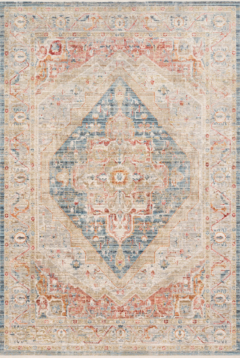 Loloi Rugs Claire Collection Rug in Blue, Multi - 11'6" x 15'7"