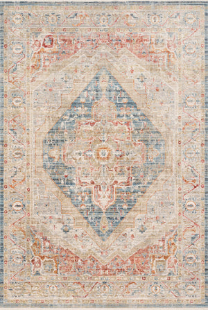 Loloi Rugs Claire Collection Rug in Blue, Multi - 9'6" x 13'