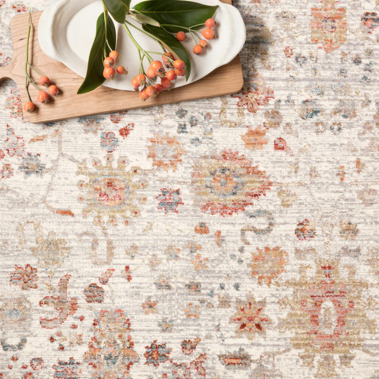 Loloi Rugs Claire Collection Rug in Ivory, Multi - 7'10" x 10'2"