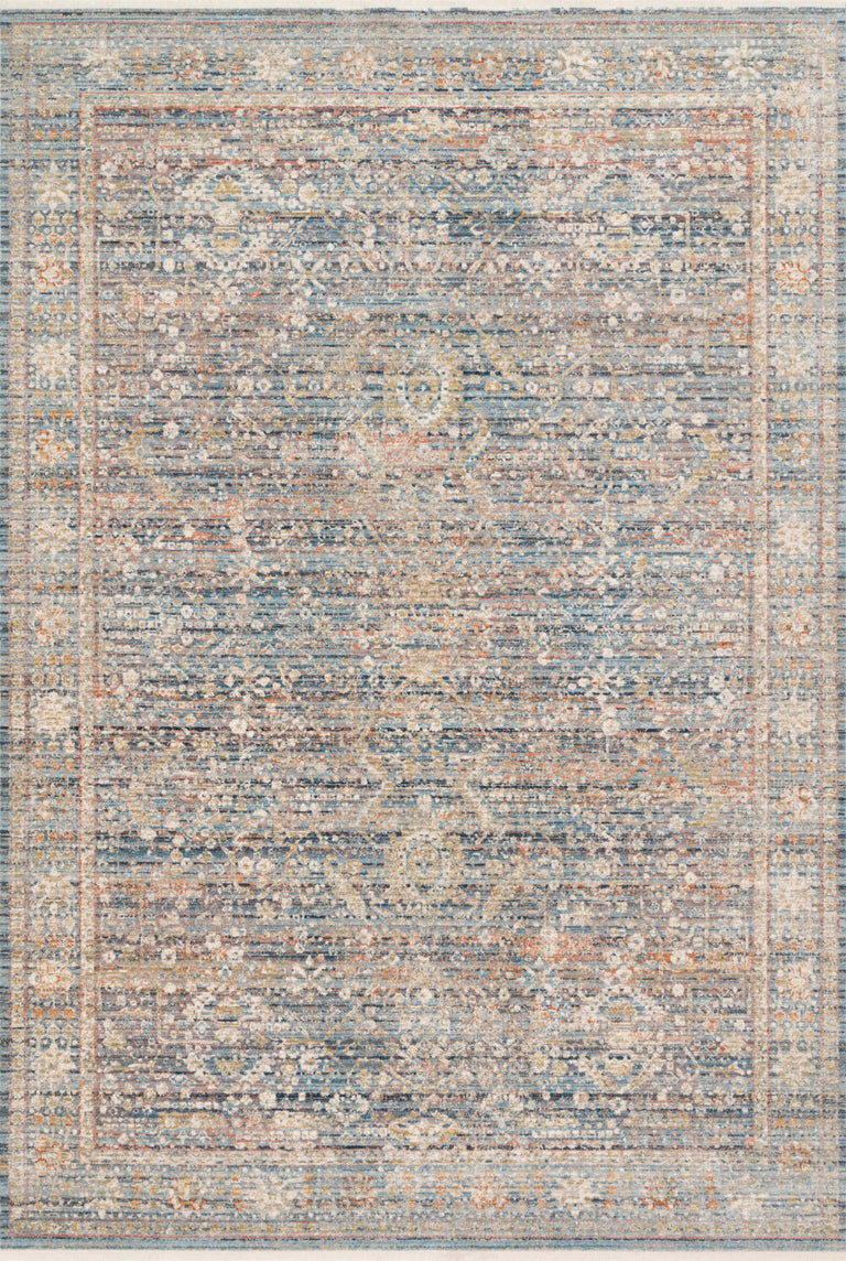 Loloi Rugs Claire Collection Rug in Blue, Sunset - 11'6" x 15'7"