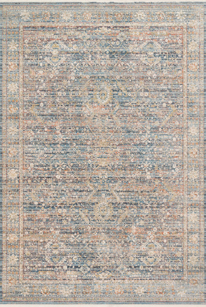 Loloi Rugs Claire Collection Rug in Blue, Sunset - 9'6" x 13'