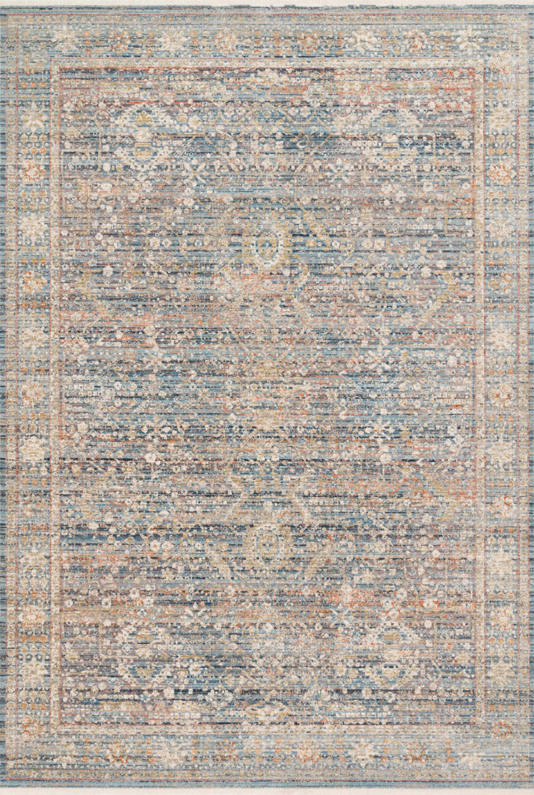 Loloi Rugs Claire Collection Rug in Blue, Sunset - 9'6" x 13'