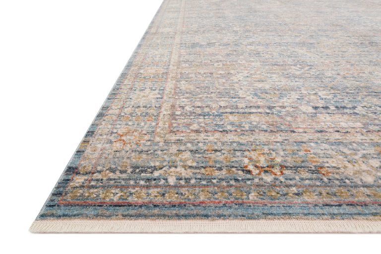 Loloi Rugs Claire Collection Rug in Blue, Sunset - 7'10" x 10'2"