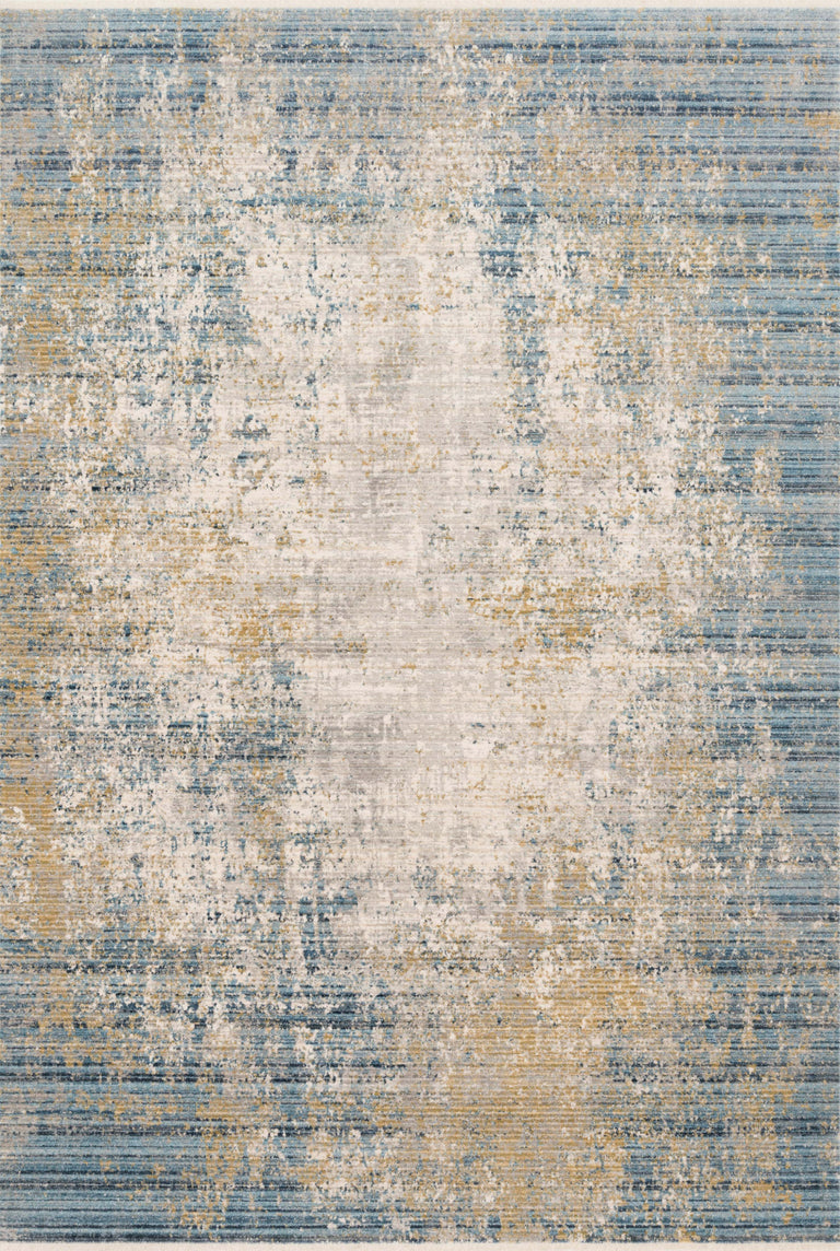Loloi Rugs Claire Collection Rug in Neutral, Sea - 9'6" x 13'