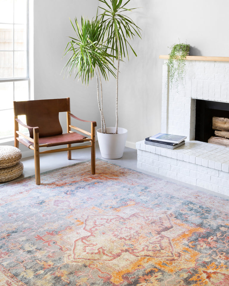 Loloi Rugs Clara Collection Rug in Sunset, Ivory - 11'6" x 15'