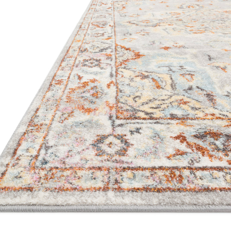 Loloi Rugs Clara Collection Rug in Grey, Ivory - 9'3" x 13'
