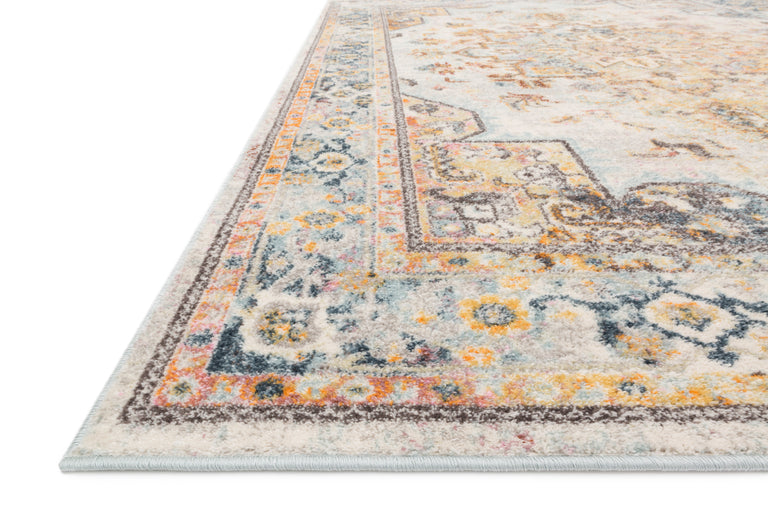 Loloi Rugs Clara Collection Rug in Mist, Multi - 9'3" x 13'
