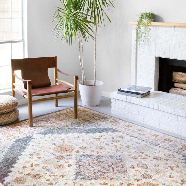 Loloi Rugs Clara Collection Rug in Pebble, Fiesta - 9'3" x 13'