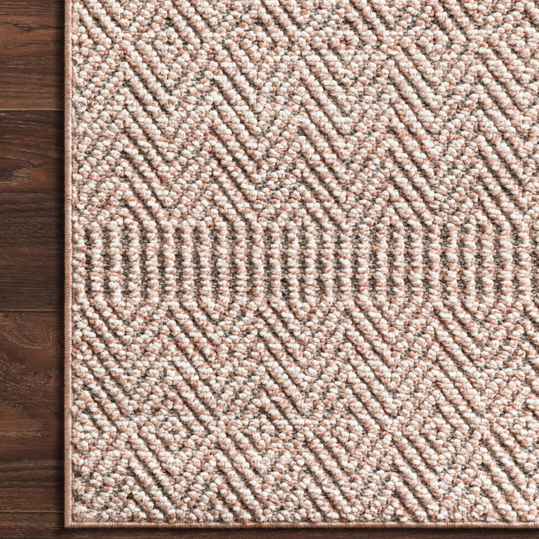 Loloi Rugs Cole Collection Rug in Blush, Ivory - 9'6" x 12'8"