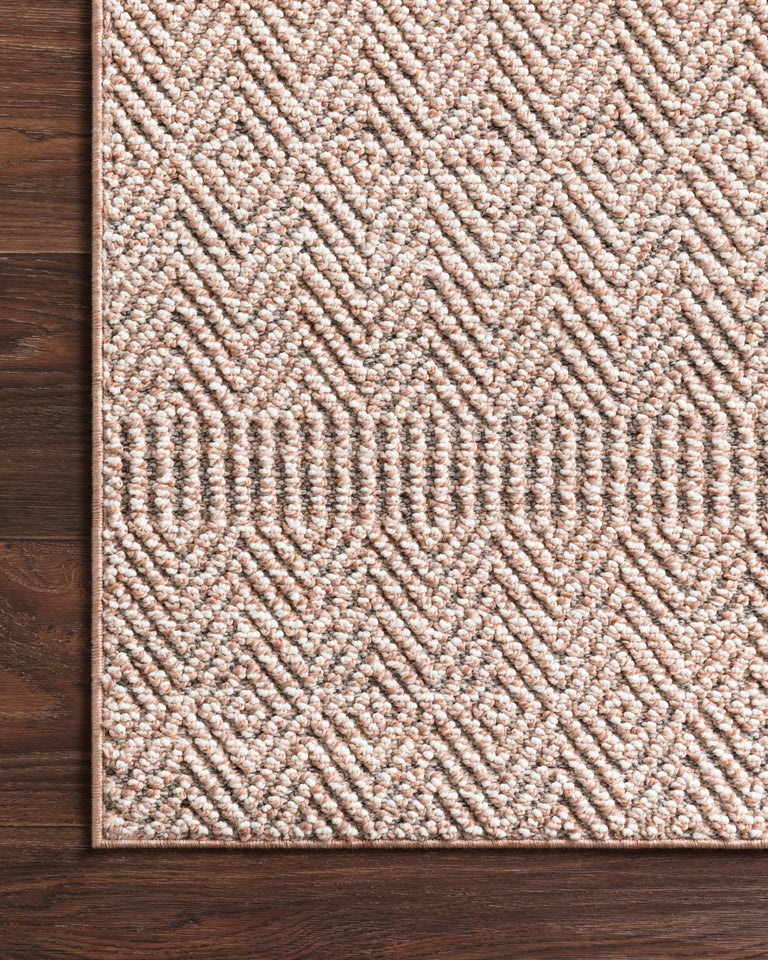 Loloi Rugs Cole Collection Rug in Blush, Ivory - 9'6" x 12'8"