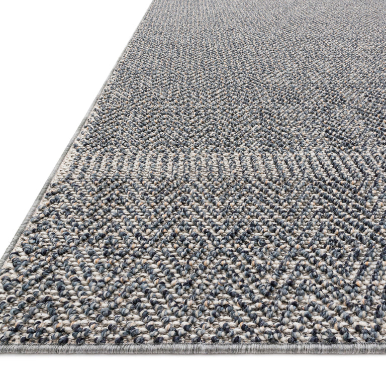 Loloi Rugs Cole Collection Rug in Denim, Grey - 9'6" x 12'8"