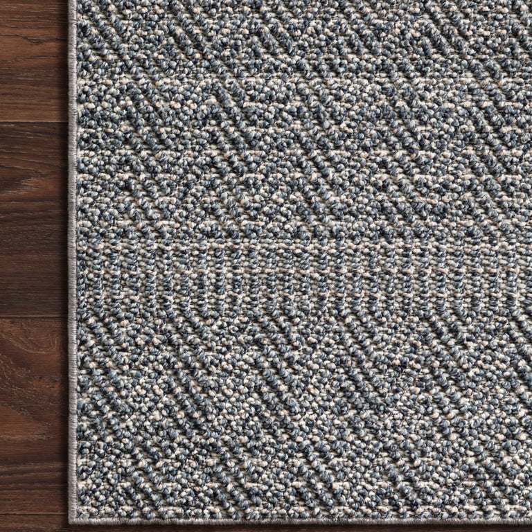 Loloi Rugs Cole Collection Rug in Denim, Grey - 9'6" x 12'8"