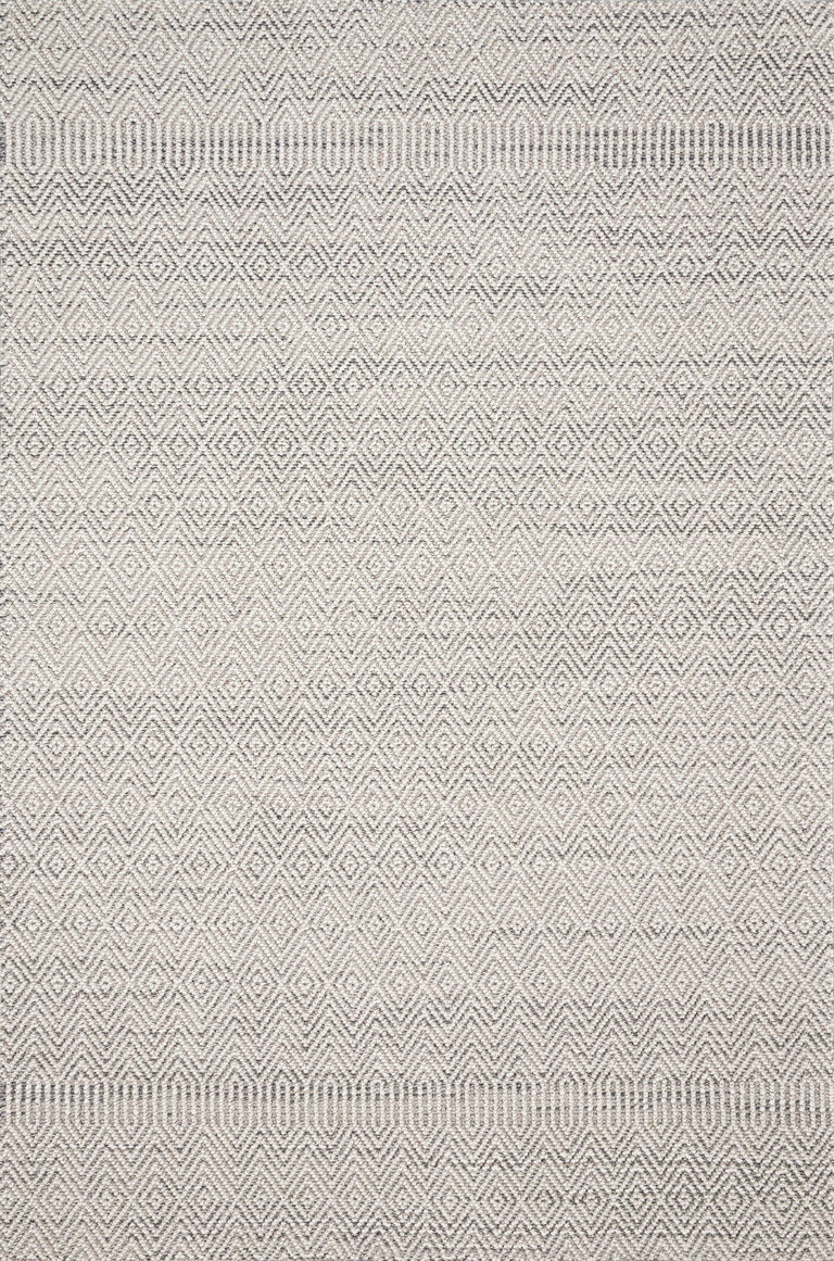 Loloi Rugs Cole Collection Rug in Grey, Bone - 9'6" x 12'8"