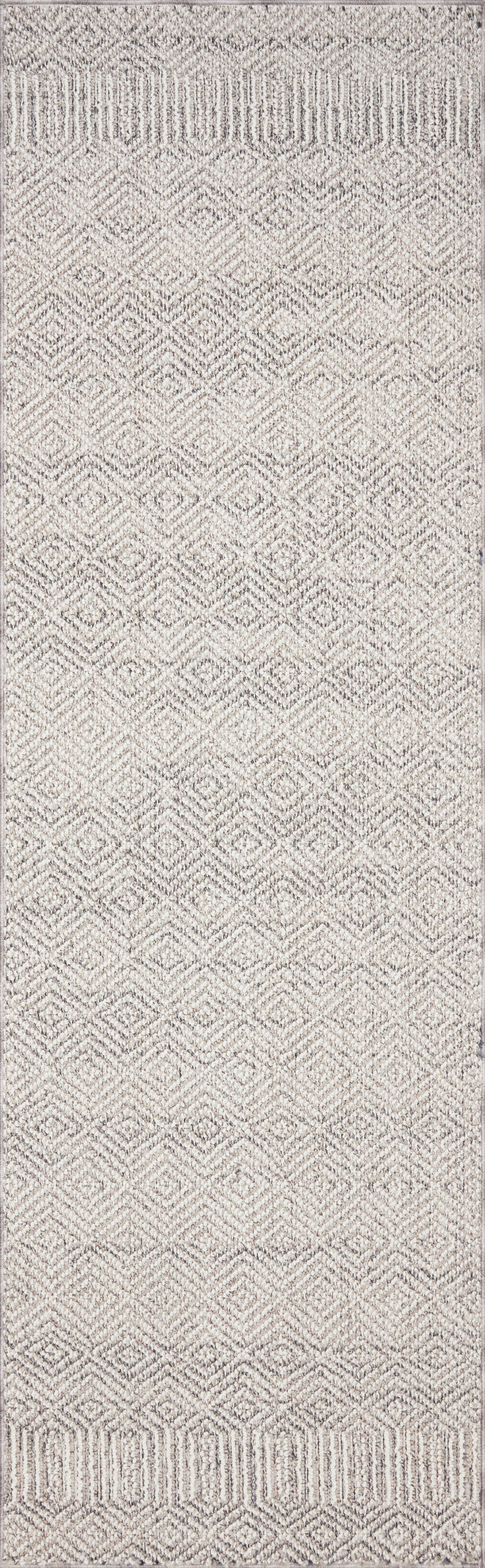 Loloi Rugs Cole Collection Rug in Grey, Bone - 7'10" x 10'1"
