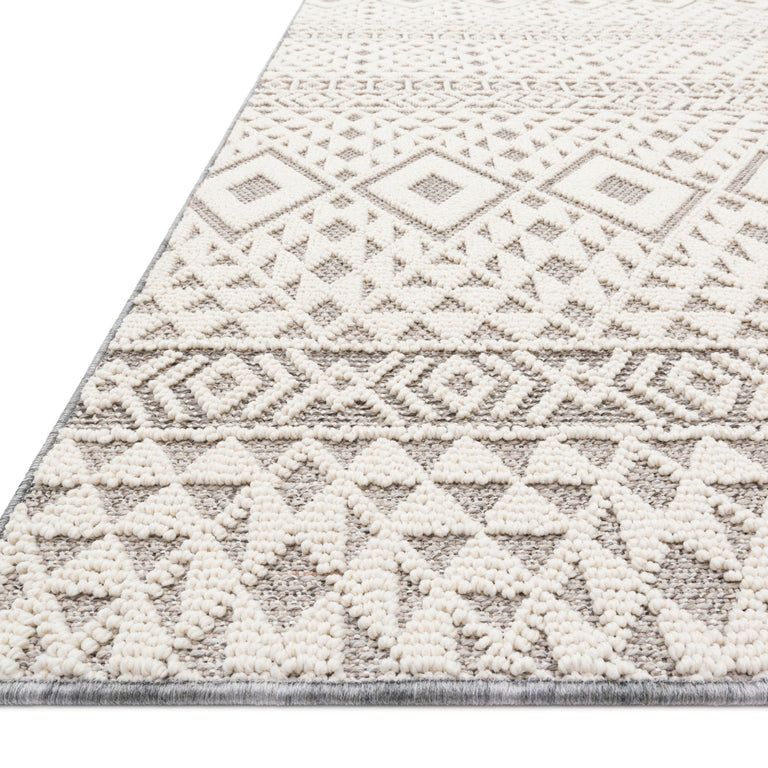 Loloi Rugs Cole Collection Rug in Silver, Ivory - 9'6" x 12'8"