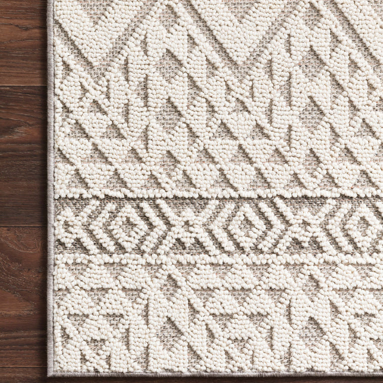 Loloi Rugs Cole Collection Rug in Silver, Ivory - 9'6" x 12'8"