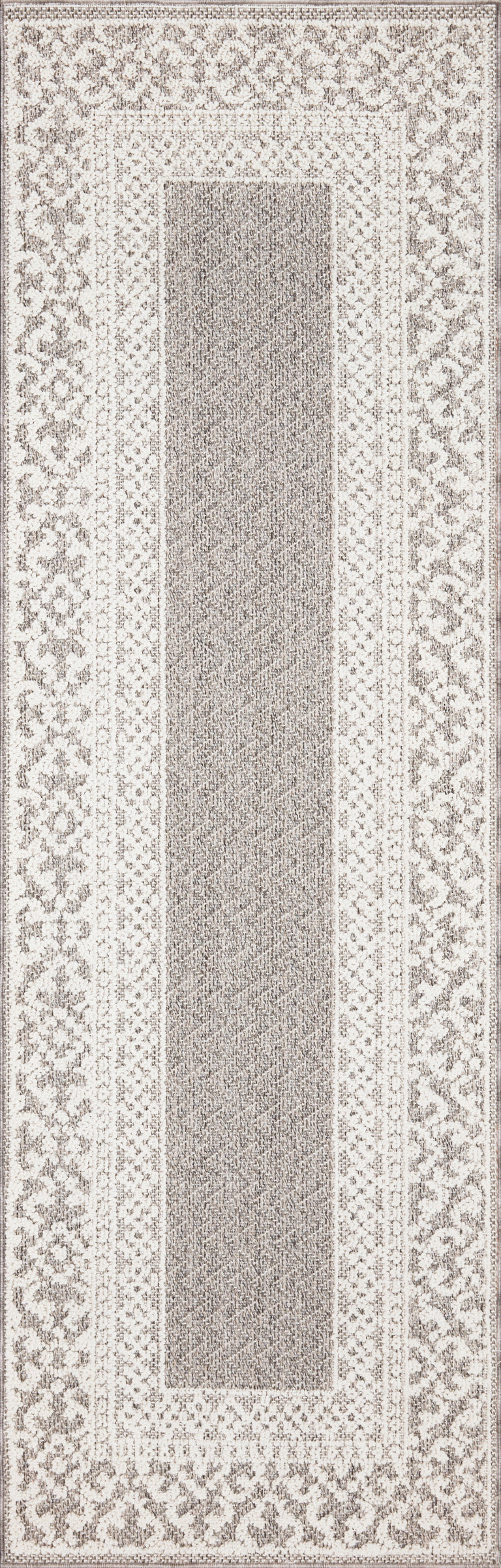 Loloi Rugs Cole Collection Rug in Grey, Ivory - 9'6" x 12'8"