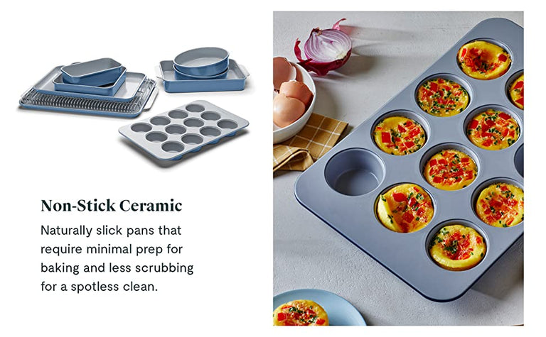 Caraway Non-Stick Ceramic Baking Sheet - Naturally Slick Ceramic Coating -  Non-Toxic, PTFE & PFOA Free - Perfect for Baking, Roasting, and More 