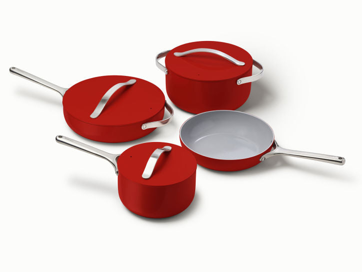 Caraway Red Cookware Set