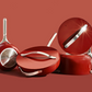 Caraway Red Cookware Set with Red Background
