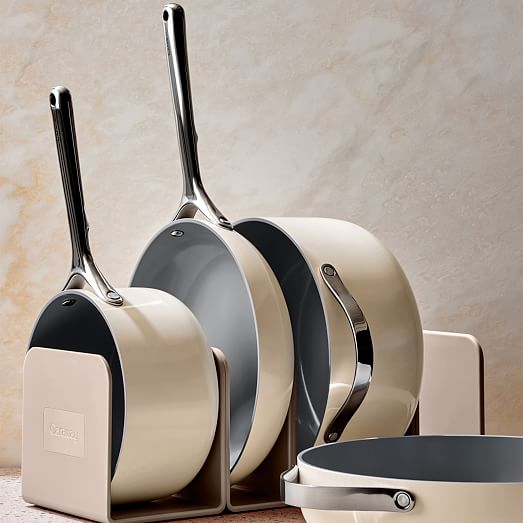 Caraway Cream Cookware in Storage Detail
