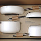 Caraway Non-Toxic and Non-Stick Cookware and Bakeware Set in Cream