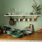 Caraway Cookware Set in Sage on Counter