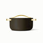 Caraway Dutch Oven in Black with Gold Handles