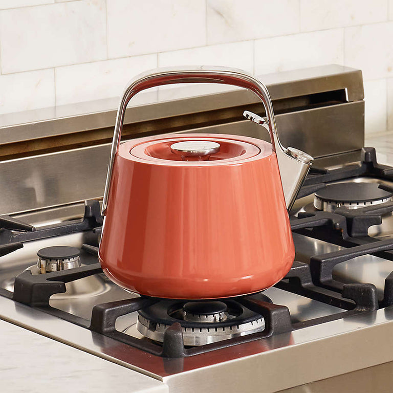 Caraway Whistling Tea Kettle in Perracotta
