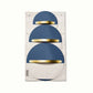 Caraway Non-Toxic and Non-Stick Cookware Set in Sapphire with Gold Handles
