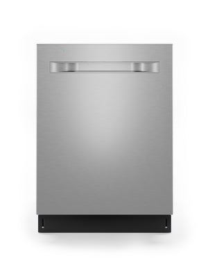 Midea 24 Inch Built-In Dishwasher with Pocket Handle in Stainless Steel, MDT24P4AST