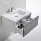KubeBath Divario 30 in. Ocean Gray Wall Mount Modern Bathroom Vanity, D30BE