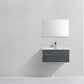 KubeBath Divario 30 in. Ocean Gray Wall Mount Modern Bathroom Vanity, D30BE