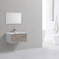 Divario 30 in. Wall Mount Modern Bathroom Vanity - Nature Wood