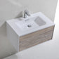 Divario 30 in. Wall Mount Modern Bathroom Vanity - Nature Wood