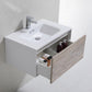 Divario 30 in. Wall Mount Modern Bathroom Vanity - Nature Wood